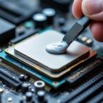 découvrez comment l'application correcte de la pâte thermique sur le processeur est essentielle pour finaliser le montage de votre pc et assurer une bonne dissipation thermique.