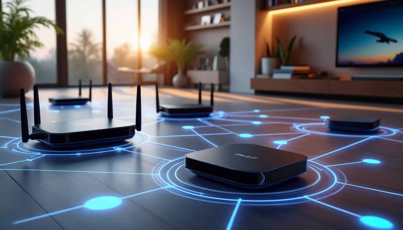 découvrez comment le déploiement de routeurs maillés permet d'étendre efficacement la portée et la qualité de votre réseau wi-fi pour une connexion stable dans toute la maison.
