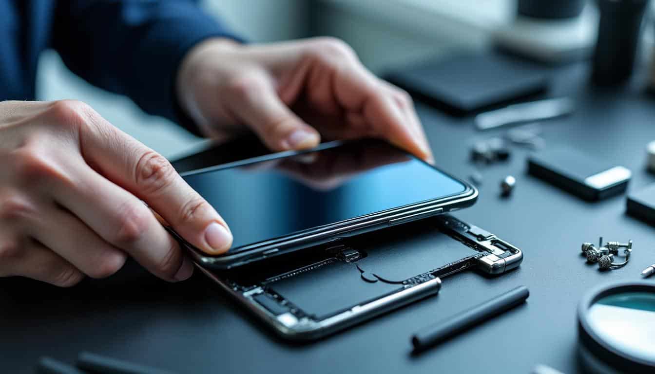 découvrez comment le remplacement de la dalle tactile brisée permet de finaliser efficacement la réparation de l'écran et de retrouver une utilisation optimale de votre appareil.