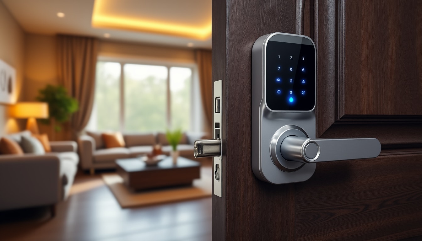 assurez la sécurité de votre domicile grâce au verrouillage à distance de votre serrure connectée, pratique et fiable pour un contrôle permanent.